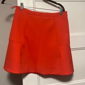 J. Crew skirt flare beautiful color. Size 0 fits line a small. High waist
